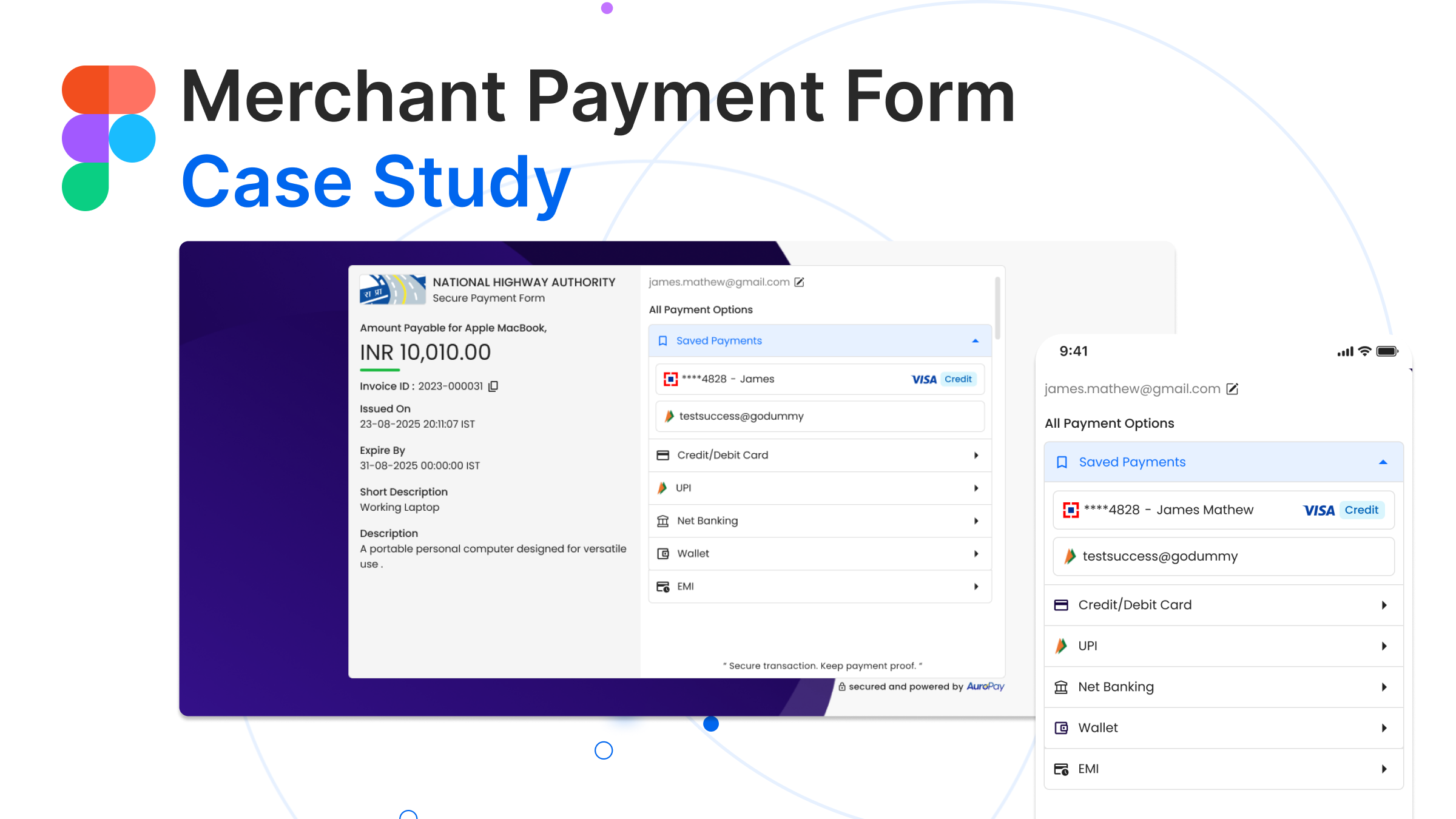 Merchant Payment Form Redesign project screenshot
